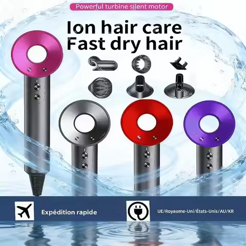 New Super Hair Dryer 220V Leafless Hair Dryer Personal Hair Care Styling Negative Ion Tool Schedule 
