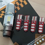 OSRAM LED T19 Halogen BOLHAM LED LIGHT PACKAGE, white LED bulb for automatic and underbone PLUS JELL