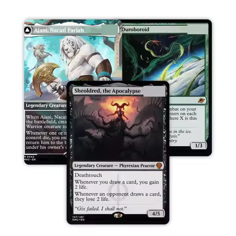 Holo HOC&HOB Ajani, Nacatl Pariah/Ouroboroid/Bloodchief TCG Proxy Cards Custom Game Collection Tradi