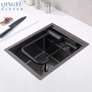 LEVANZO- kitchen sink 304 stainless steel sink 350*450*230 sink single sink package hidden with cover