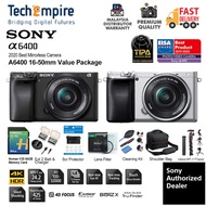 Sony a6400/A6400 Mirrorless Digital Camera With Lens (16-50mm & Body) ( 1+1 Year Sony Malaysia Warra