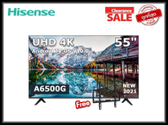 Hisense 55 นิ้ว 55A6500G UHD 4K SMART Android TV (สั่งงานด้วยเสียงได้) สินค้า Clearance
