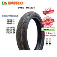 TAYAR MOTOR DURO DM1325 70/90-17, 80/90-17, 90/80-17,110/70-17, 120/70-17, 130/70-17, 140/70-17 TUBE