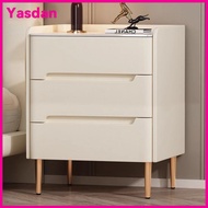 Bedside Table New With Slate Solid Wood Bedroom Sideboard Household Khaki Three 50cm Sideboard (LW)