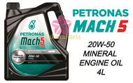 PETRONAS MACH 5 PLUS 20W50 API SJ MINERAL Engine Oil 4L