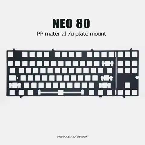 Keebox Neo80 Mechanical Keyboard Kit Positioning Plate Aluminum Plate FR4 POM PC Keyboard Plate PCB 