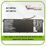 ACER AC14B18J AC14B13J for Aspire 3 A315-53G 54K 55G 56 A317-51G Aspire ES1 Series Battery