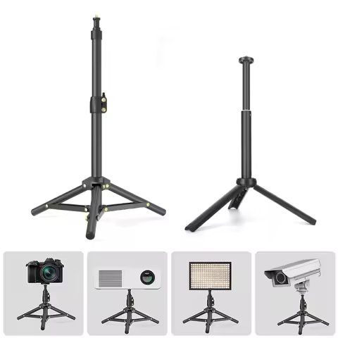 LUXCEO 1pc Mini Tripod Portable Photography Phone Stand Holder Adjustable for Video Camera Travel Se