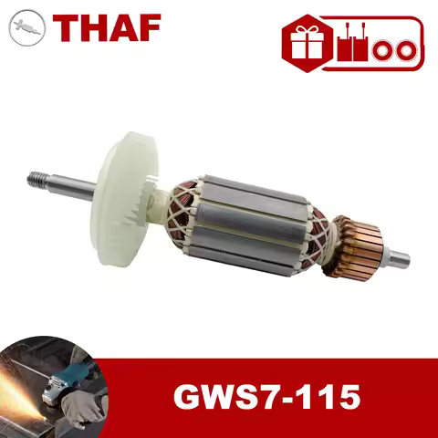 AC 220V 240V GWS7-115 Armature Rotor For BOSCH Angle Grinder Spare Parts Grinder GWS 7-115