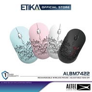 Altec Lansing ALBM7422 | Adjustable 1600 DPI Rechargeable Wireless Mouse | 6 Button | Free Battery