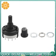 3P4T 3 Pole 4 Position Single  Band  Rotary Switch w Knob