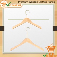 Muji Style 10pcs Adult Or Child Premium Wooden Clothes Hanger Baju Hanger Kayu Muji