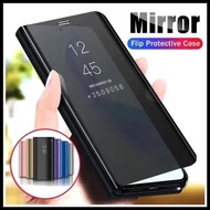 DY65 - Samsung Galaxy A40 Clear View Standing Case Hard Casing Flip Cover Book Mirror Cover Hardcase