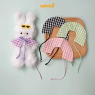 OPTIM Checkered Cloak, Cotton Stuffed Doll 10~15cm Doll Clothes,  Checkered Macaron Outfit 15cm Cott