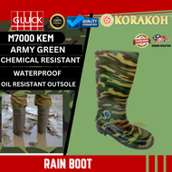 KORAKOH RAIN BOOT (M7000 KEM)ARMY GREEN (WATERPROOF / Oil Resistant Outsole)