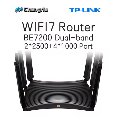 TP-LINK Wi-Fi 7 wireless router 5g TL-7DR7270 BE7200 dual-band light boat mesh 2 2.5G +4 Gigabit por