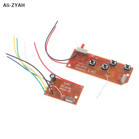 【A1】2.4G 4CH RC Remote Control 27MHz Circuit PCB Transmitter Receiver Board with Antenna Radio for R