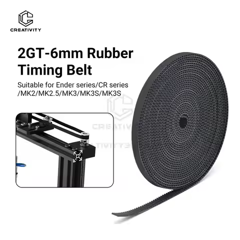 2M/5M GT2-6mm Open timing belt 2GT Belt Synchronous Belt Width 6MM Ror Bambu A1 Labx1 P1P P1S Ender 