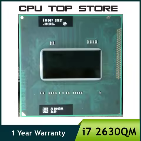 Intel Core i7 2630QM 2.0GHz 4-Core 8-Thread 6MB Socket G2 notebook CPU Laptop Processor SR02Y