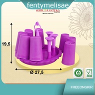 Fentymelisae 1 Set of Glass Holders Plus Glasses 8 pcs Cantika / Glass Holders / Cantika Glasses / O