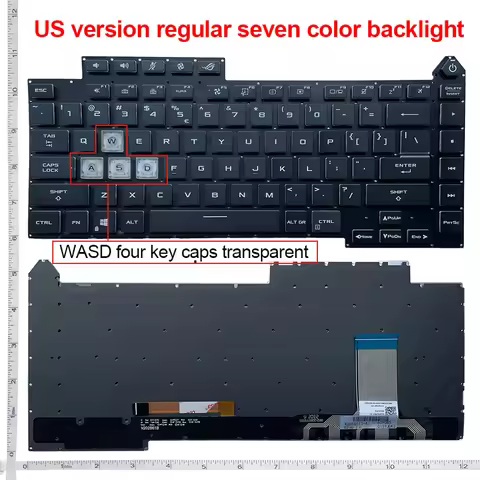 US/UK backlit Keyboard for Asus ROG Strix G533 G15 2021 G513Q G513QY G513QM G513RC G513RM G513RW G51