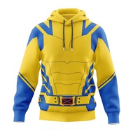 NEW Deadpool Wolverine Hoodies for Adult Superhero Cosplay Costume 3D Print Halloween Carnival Pullo