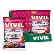 VIVIL Forest Fruit with 8 Vitamins, 15 Bags, Multivitamin Sweets with Forest Fruit Flavour, Sugar-Free &amp; Vegan, 15 x 88 g