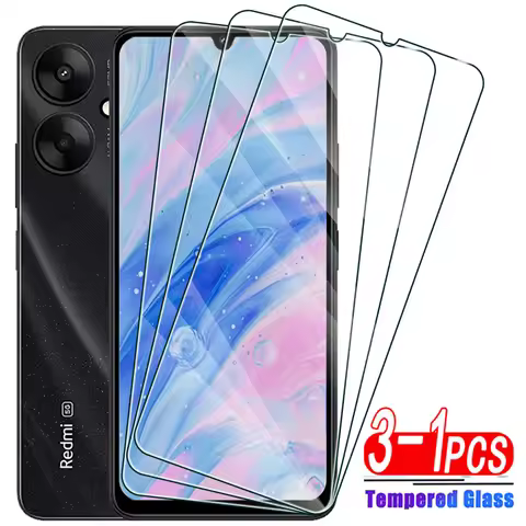 3-1Pcs Full Cover Tempered Glass For Xiaomi Redmi 8 9 10 12 13C 4G 5G Screen Protector For Redmi 12C