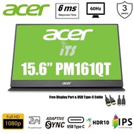 Acer 15.6" PM161QB 4ms / PM161QT Touch 6ms FHD Portable Monitor (HDMI/USB-C) -Free HDMI/USB-C cable