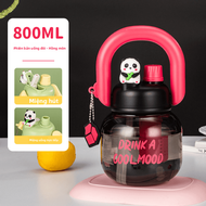 Cốc Nước Trẻ Em Dung Tích Lớn Cầm Tay Dễ Thương Gấu Trúc Cốc Nước Có Ống Hút Cốc Nước Có Thể Uống Tr