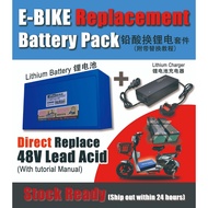 StonBike E-bike48V replacement battery pack replace old lead acid battery 铅酸换锂电套件 (附带替换教程)
