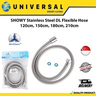 [SG SHOP SELLER] SHOWY Stainless Steel DL Flexible Hose 120cm, 150cm, 180cm, 210cm