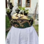 HIJAU Premium Green Balinese batik Blangkon Lemited Tanjak