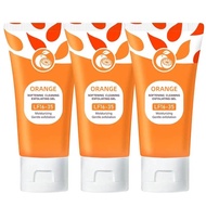 Gel Pengelupas Beraroma Oren LF16-35 - Pengelupasan Lembut untuk Wajah & Badan, Pembersihan Mendalam
