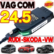 2024 OBDII Cable VCDS Interface VAG HEX V2 24.5 USB Interface OBD2 FOR VW AUDI Skoda Seat ATMEGA162