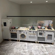 CPC Cooking Simulation Kitchen CE Gas Stove Oven Set Baby Wooden Children Play House Toys