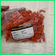 ☈ ⊙ PVC Clamp 100 pcs / orange/blue/ Hose Clamp 1/2"pipe