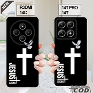 XIAOMI REDMI 14C case - XIAOMI 14T case - XIAOMI 14T PRO case _Black clear elastic silicone casing