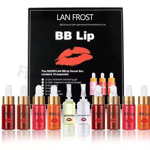 Korea Glow BB Lips Ampoule Serum Starter Set Semi-Permanent BB Lip Gloss Tinted Pigment Lasting Mois