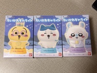 Chiikawa BANDAI 食玩 小夜燈（螢光兔 Usagi / 小八 / 飛鼠）