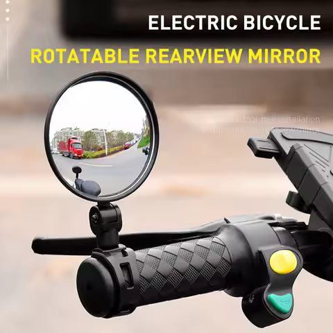 1pc Electric Scooter Rearview Mirror Rear View 360°Rotatable Mini Mirror for Xiaomi M365 M365 Pro Ch