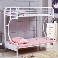 ONE - 鐵藝傢具 梳化床+高架床 【1200mmx1900mm】白色 （淨床+上床墊+下床墊）