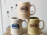 แก้วเซรามิค Premium Malt s Suntory. 500 ml 3 piece