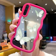 CAHAYA HIJAU Case For OPPO A91 F15 Reno 3 Case Butterfly Casing Green Lightbiru Pattern hp Cesing Ma