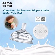 Comotomo Replacement Nipple baby, 1 2 3 hole, Y cute/ Dot Bottle Comotomo como tomo