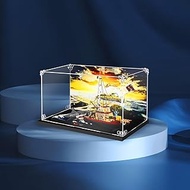 Acrylic Display case with Screw for Lego® Jaws 21350(Lego Set is not Included) (with Background)