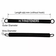 Pull Spring Size 0.9 mm Length 40 cm (400MM) Or 16 Inches There Are Many Sizes To Choose From And Or