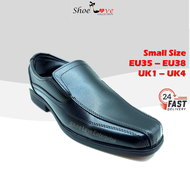 Saiz Kecil UK1-UK4 Kasut Formal Pejabat Uniform Sekolah Asrama Lelaki JORDANI Men / Boy Formal Dress
