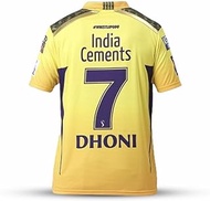Chennai Super Kings Official Cricket Match Jersey IPL 2023, DHONI 7D