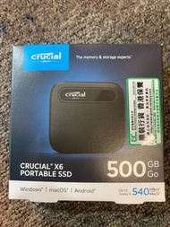 原裝現貨🔥 Crucial X6 500GB 移動固態硬碟 SSD 美光 CT500X6SSD9 香港行貨